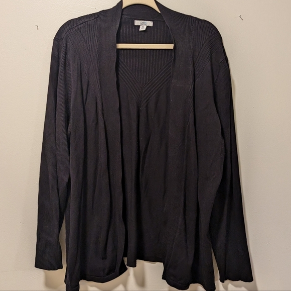 Croft & Barrow Black Cardigan - Picture 1 of 5